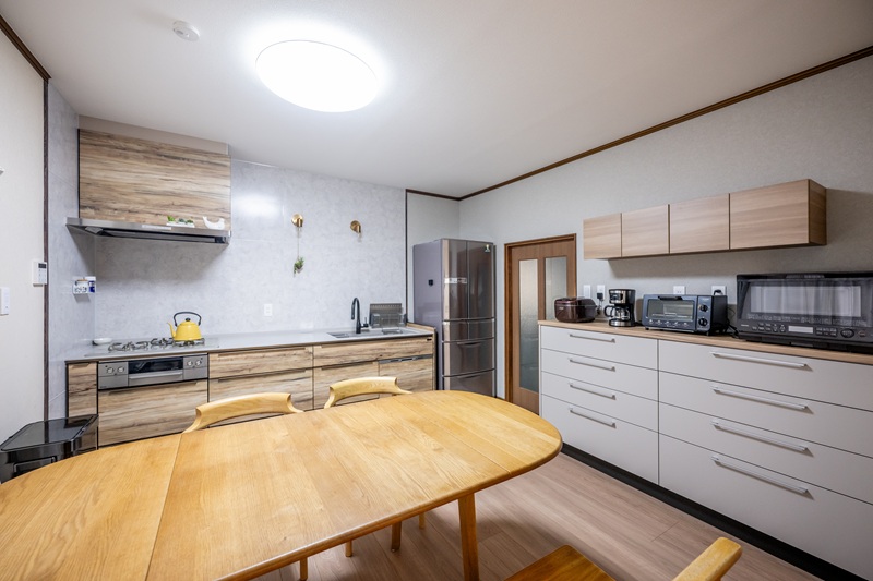 キッチン工事後全景。タカラのキッチンでスッキリ