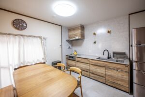 タカラスタンダード【レミュー】を採用し、吊り戸をなくしたことでスッキリしたキッチンに!